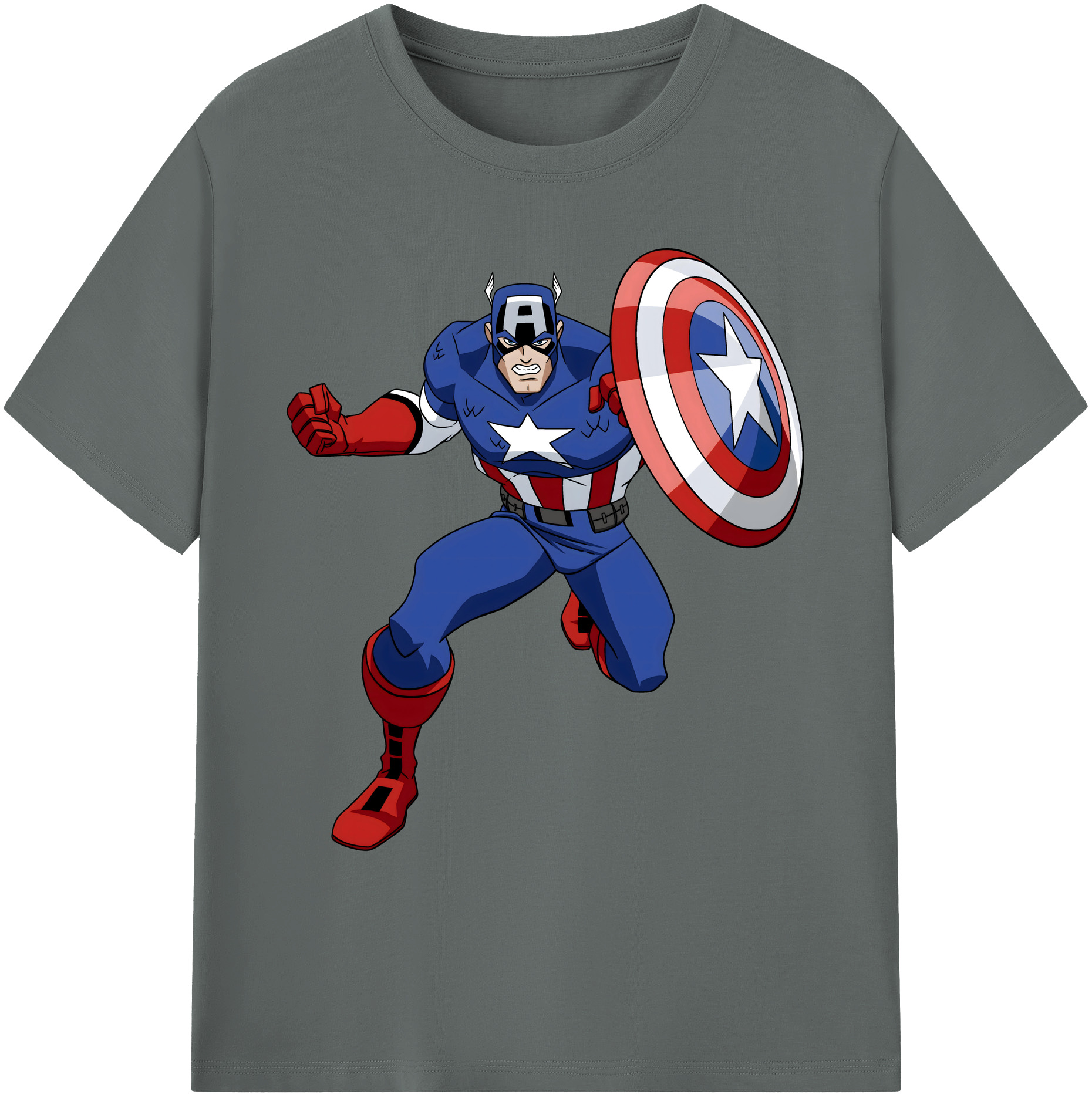（画像用） アベンジャーズ The Avengers 綿100％ メンズ半袖Tシャツ｜肌触りやわらか＆通気性